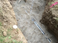 new sewer pipe